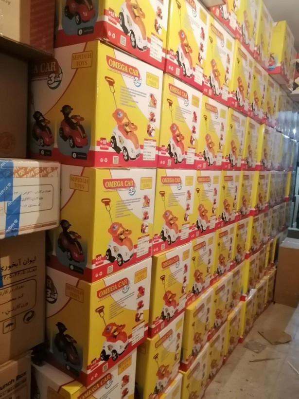 ماشین دسته دار فلزی موزیکال محافظ دار امگا کار