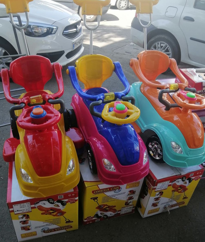 ماشین دسته دار فلزی موزیکال محافظ دار امگا کار